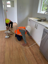 Floor Sanding - Our staff work on project floor sanding and polishing