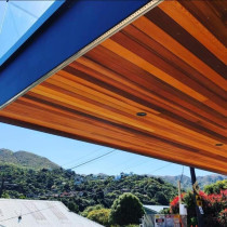 Ngaio new build - Yellow cedar soffits