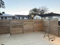 Deck style Fence around second floor deck