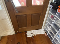Door panel repair & paint