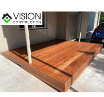 Kwila Deck - Kwila deck built on top of concrete driveway. 

Completed in blockhouse bay Auckland by Built By Vision Ltd