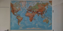 So cool, a world map feature wallpaper!