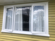 Wooden windows repaint after