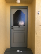 Front door repaint after