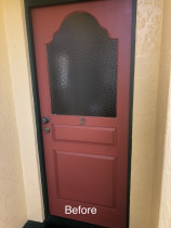 Front door repaint before