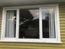 Wooden windows repaint before