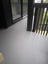 New Deck with Traffigard applied pic 2 - New Deck showing how good traffigard looks. The colour used is Charcoal and we think it looks fabulous! Flexible, Durable with a great range of colours to choose from!
Location: New Apartments in Wellington