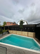Instant hedge - Installed new garden bed and planted new instant hedge for instant privacy.