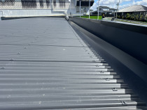 After- Curved Corrugated Roof w/ Internal Gutter - Cranefield Automotive