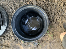 Cesspit install - Cesspit and subsoil drainage preventing garage flooding