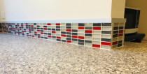 Coloured glass  Mosaics by Just Splashbacks - Female Tiler