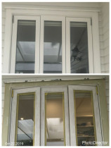 Exterior wooden windows