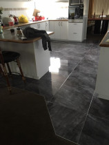 Floor tiled