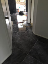 Floor tiled