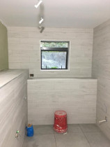 Bathroom tiled (floor and wall)