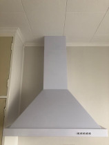 Range Hood White 600mm. - Healthy Homes Install Upper Hutt.  Sept, 2020