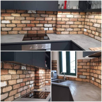 Brick splash back