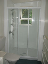 Shower renovation (3) - New shower in place following remedial works to sub floor area and walls.