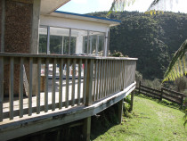 Deck and kitchen (2) - Wrap round deck was  constructed using sawn pine treated timber