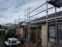 Roof  work - Remedial work being carried out to gable ends and roofing then followed by painting to complete the required work.