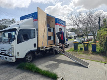 "Driver Assist" Service - Mobistore arrives with a MobiBOX and assists you to load your items inside. The driver then transports the packed MobiBOX to our secure, dry storage facility. You can have ground floor access 7 days a week for FREE! When you want your items transported back to you, we provide the same service in reverse!