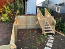 Retaining Wall with stairs