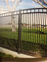 STEEL FENCE - Steel fence with vertical bars
