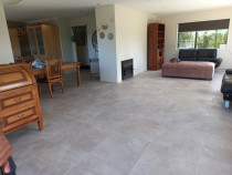 Living room, kitchen floor