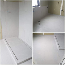 Full bathroom renovation - Hobsenville - Full bathroom renovation with long shower base 

shower hob and waterproofing done