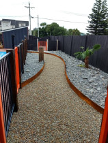 Corten Steel Edged Garden