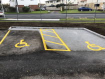 Repainting of lines in a commercial carpark - Recent work done by Paint Crew In Auckland