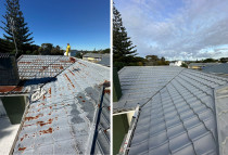 Roof spraying (before/after)