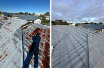 Roof spraying (before/after)