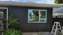 Painting the weatherboard