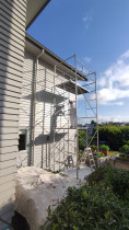 Painting the weatherboard