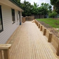 Renovation - R&B Construction Ltd completed a deck for a happy customer located in Pakuranga.