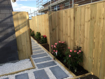 Fencing and paving