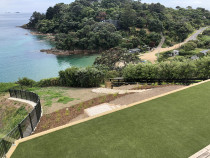 Slip repair and landscaping - Ruiterman contracting were chosen as a subcontractor to fix this slip repair on Waiheke Island. This job was for a high profile client and had a very meticulous landscape architect. Once the slip was fixed we continued on with minor earthworks, retaining walls, fences, new decks, stairs, handrails, drainage and concrete paths. The results came out fantastic, a very happy client.