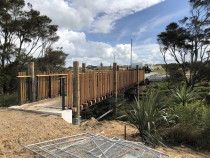 Bridge project - Steel structure with Austarlian hard wood deck, and beautiful piece of architecture backed up with perfect construction.