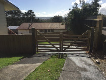 New gate - Custom designed gate and fence