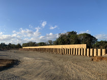 Retaining wall - This 200m long 3.0m high retaining wall was built in Mangere