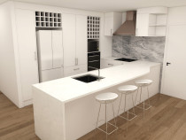 3D Rendering - We offer our clients a 3D drawing in order to fully grasp the visual of their new kitchen.