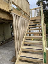 New deck and stairs - Council compliant