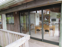 Retro joinery - Double glazed joinery install. Multiple units supplied to 70's designer pole house.