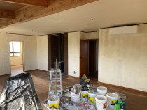 Painting and skimming plaster - We painting inside wall, ceiling, windows and doors 
We do remove paper and skimming plaster ceiling and wall at 23 Potter Avenue