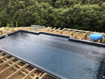 Pool Deck (Part 2) - This is showing the joists nearly completed by Top 2 Bottom Carpentry Ltd