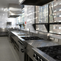 Commercial kitchen installations - Installing multiple gas stove tops, gas ovens, gas hot water, kitchen sinks, taps, toilets etc for Auckland Girls Grammar Schools' food tech facility.