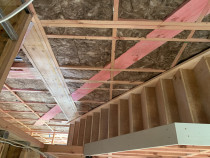 New Build insulation - Wall and ceiling insulation installation in a new build