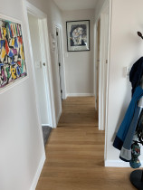 Takapuna hallway refresh - Cain Built Ltd. - Re-finished Matai flooring in hallway