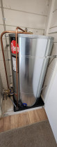 Hot Water Cylinder Replacement - Old cylinder removed and new hot water cylinder installed.